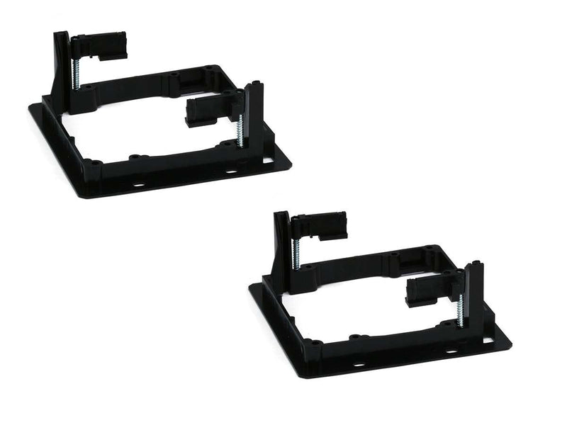 iMBAPrice Dual Gang (2-Gang) Low Voltage Mounting Bracket - Black (Pack of 2) 2 Gang