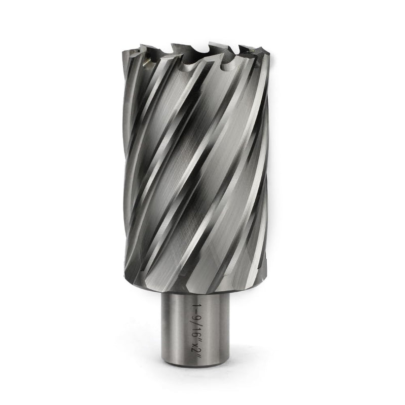 Annular Cutter 3/4 Inch Weldon Shank 1-9/16 Cutting Diameter 2 Cutting Depth Slugger Bits HSS Kit for Magnetic Drill Press