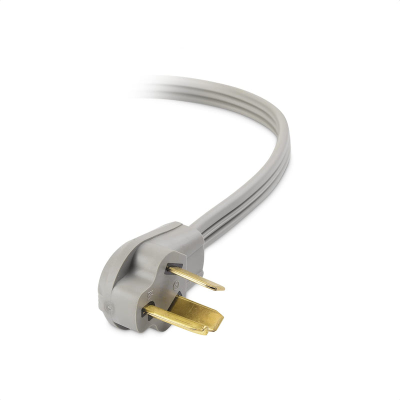 Cable Matters 10 AWG 3 Prong Dryer Cord 10 ft, 30 Amp 7500W Rated, NEMA 10-30P to 3-Wire Appliance Cord, Dryer Plug 3 Prong Cord, Gray