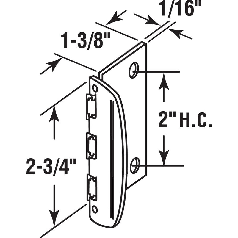Prime-Line U 10319 Flip Action Door Lock – Reversible Satin Nickel Privacy Lock with Anti-Lock Out Screw for Child Safe Mode, 2-3/4” (Single Pack)