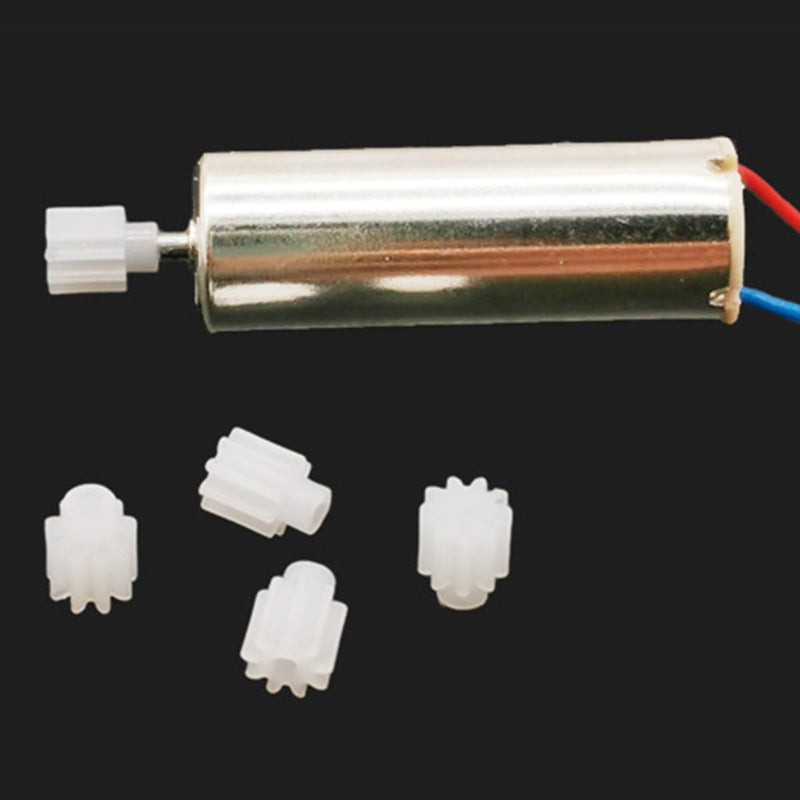 20PCS Small Motor Gear Replacement Parts 9 Teeth Pinion Gear Hollow Cup Motor Straight Teeth for Small Motor Gear Replacement Parts White