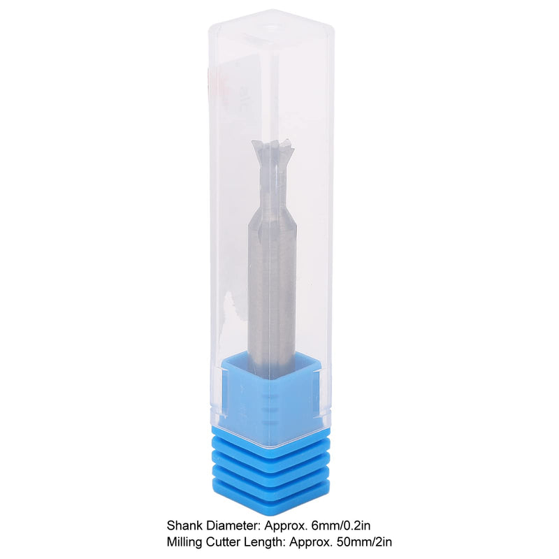 Dovetail Router Bit 4 Flutes Carbide Dovetail Bit 6mm Dia Shank 50mm Length Universal Dovetail Milling Cutter Dovetail Joint Router Bits(65 Degree) 65 Degree