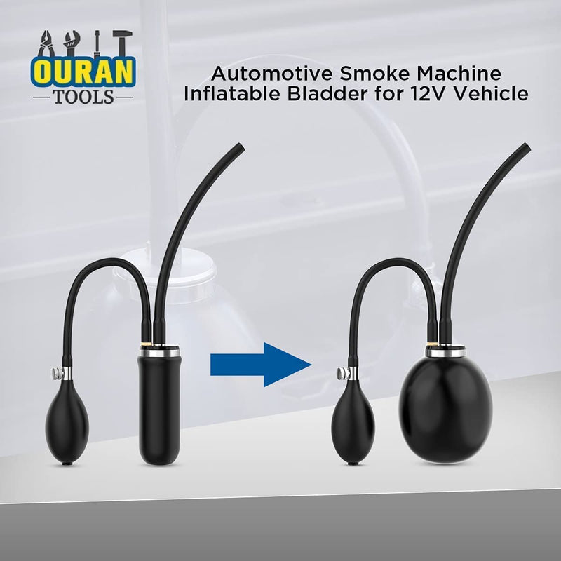 Inflatable Air Bladder for Smoke Machine Automotive, 2" Easy Intake Bladder Smoke Leak Detector for Smoke & Water Leak Testing