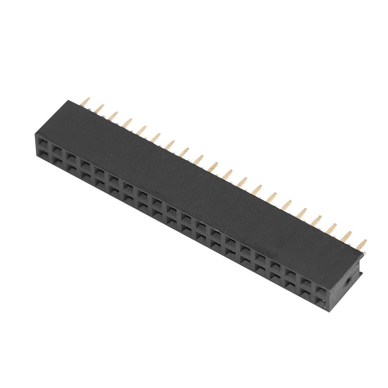 5Pcs Female Pin Headers 2x20 Pins 2.54m Row Short Pin Headers Connector PCB Board Pin Header Strip for