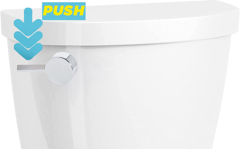 Toilet Flush Lever Handle Replacement, Universal Front Mount Toilet Tank Flush Lever Fit for Kohler 1034693-BN/GP1034693-CP Cimarron Trip Lever, Polished Chrome (Front Mount)