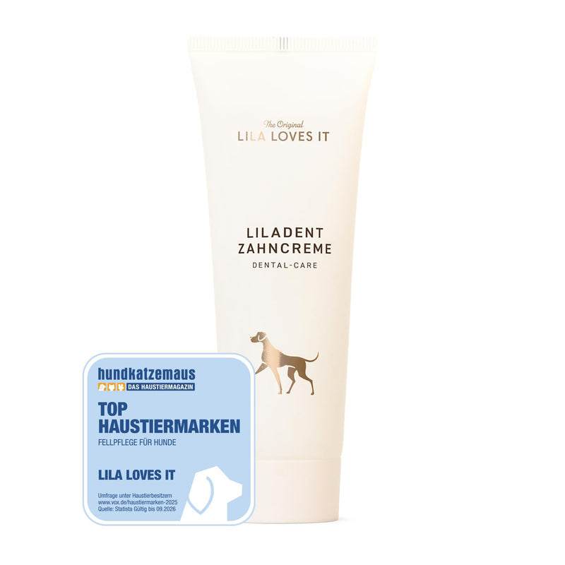 Toothpaste for Dogs - Natural Tooth Cleaning with Coconut Oil, Turmeric & Papaya Extract, Gentle & Effective, for Plaque, Tartar & Bad Breath, LILADENT Dental-Care Mineral by LILA LOVES IT, 75 ml