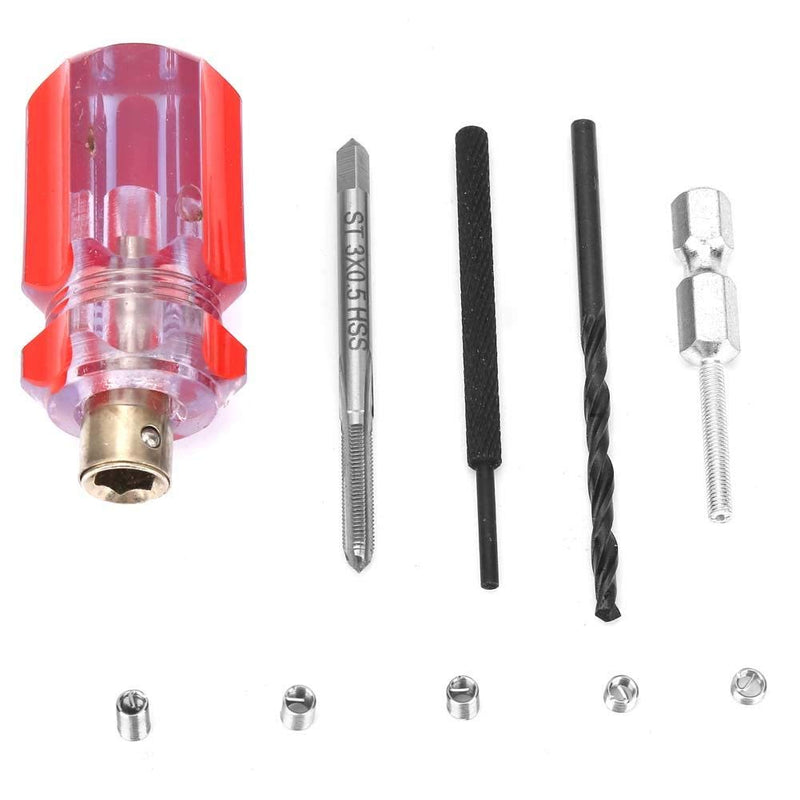 105pcs Threaded Inserts Repair Kit Stainless Steel Helicoil Type Wire Insert Installation Set (M3 x 0.5) (M3 x 0.5)