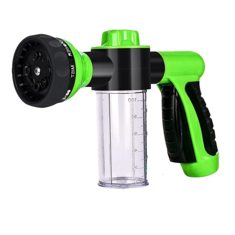 Soap Dispensing Pet Wash Sprayer Nozzle and FLUFF OFF! by Girl With The Dogs, Natural Deshedding Dog & Cat Shampoo 16 oz