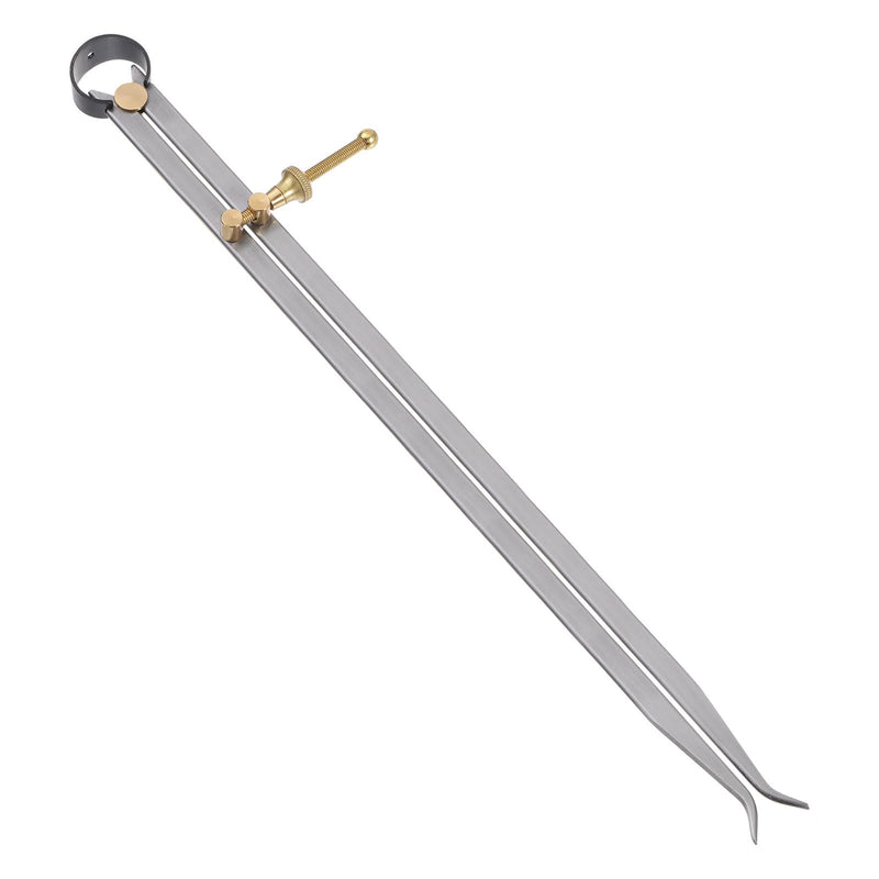 HARFINGTON Spring Joint Caliper 16 inch / 400mm Steel Spring Inside Caliper with Brass Fulcrum for Wood Turning Lathe Work