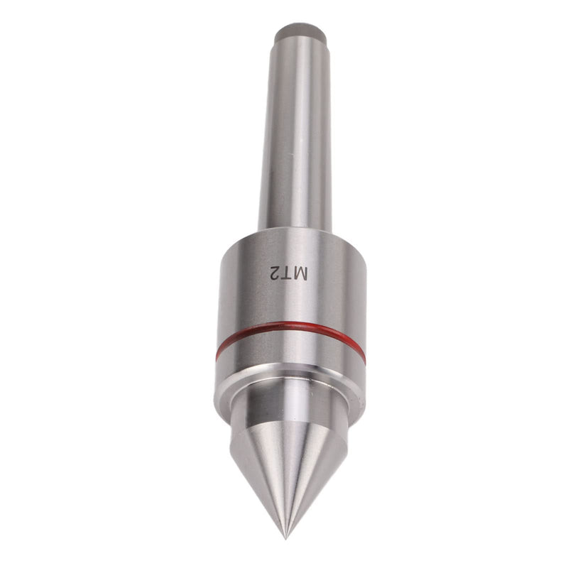 MT2 Live Center, Heavy Duty High Carbon Steel Deep Grooved Ball Bearing 60° Taper Metal Wood Lathe Tool for Lathe