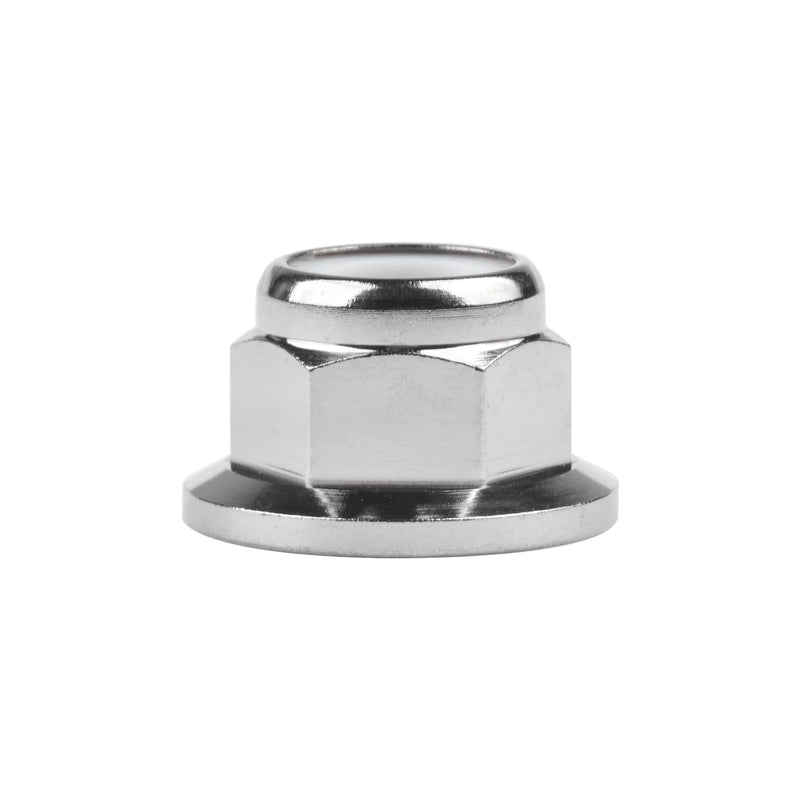 Titanium M6 M8 M10 M12 M14 Nuts Flange Nylon Lock Nut Pack of 6 (M10 Pitch 1.5mm) M10 Pitch 1.5mm