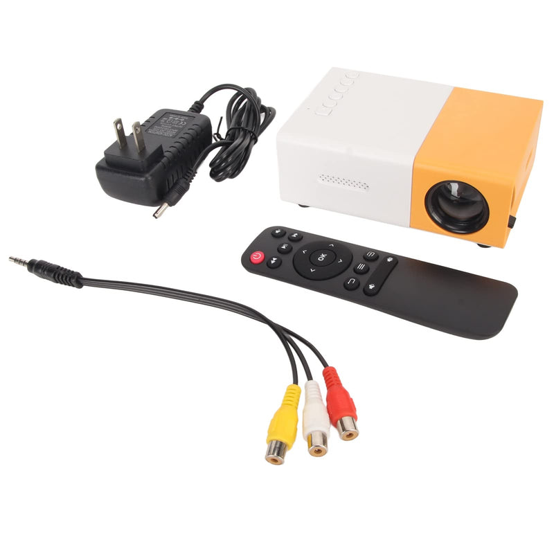 Projector with Control, Interfaces, Up to 60in Projection Size, 1080P Supported, for Use, LCD Imaging Technology