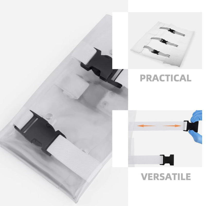 Chair Foot Cover Pad, 3pcs Plastic Washable Clinic Unit Chair Toe Cover Sleeve Mat Dentist Clinic Unit Anti-Dropping
