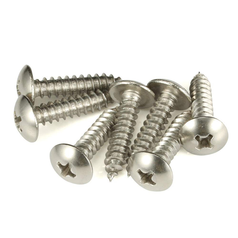 #8 x 5/8" Truss Head Self Tapping Wood Screws Sheet Metal Screws, 304 Stainless Steel 18-8, 100 PCS #8 x 5/8"