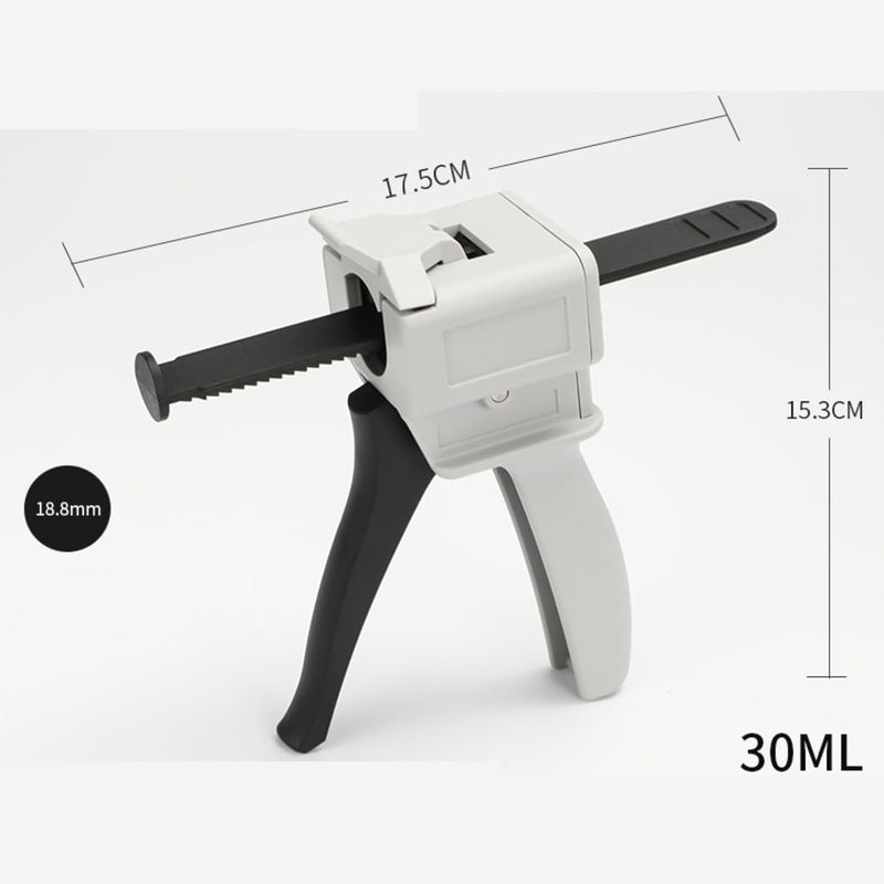 30ml Dispenser Glue Gun, Manual Dispenser Glue Gun Plastic Manual Single Tube Handle Tool for Pressing Squeezing (1) 1