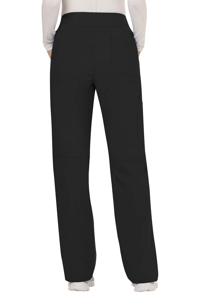 Workwear Revolution Pull-On Cargo Scrub Pants for Women, Soft Stretch, WW110 Medium Black