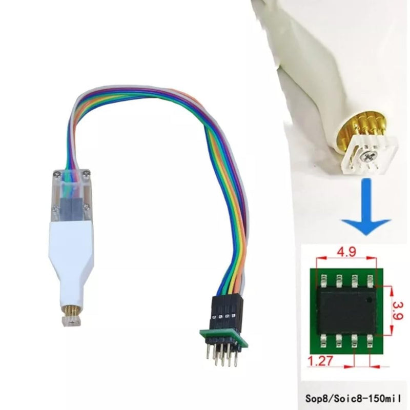 SOP8 150mil Connectors Test Clip Cable 4.4mm Space for EEPROM Programming