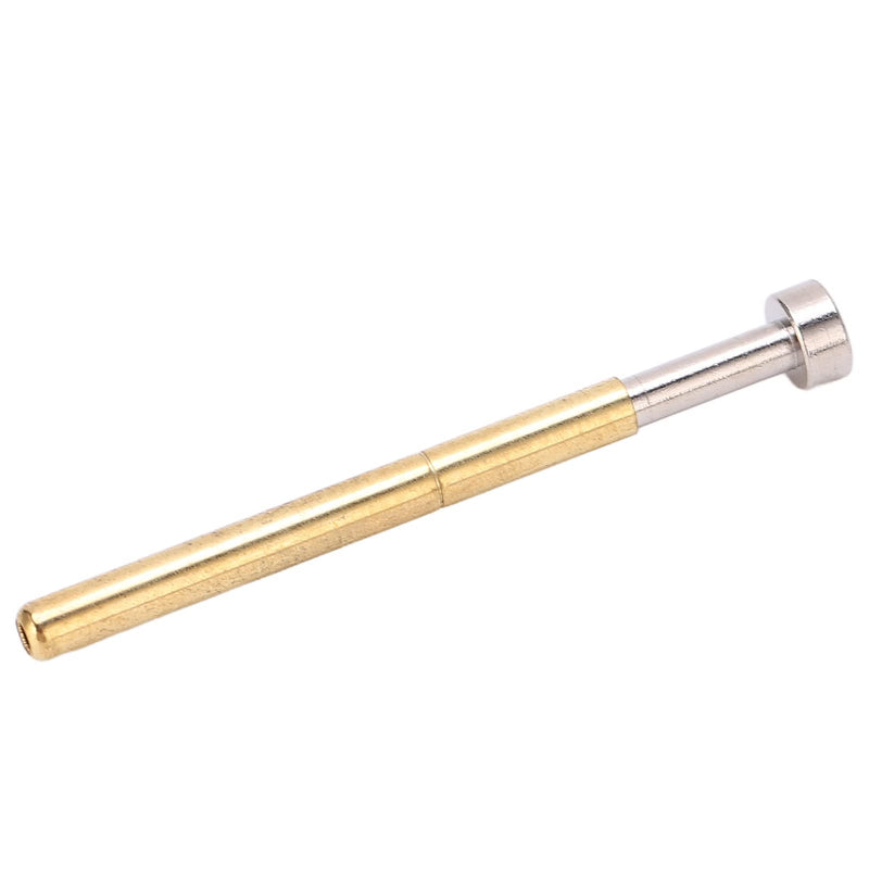 Pogo Pin Flat Head PCB Testing Probes Spring Loaded Brass Material 2.36mm Tube Diameter 34mm Length 100pcs