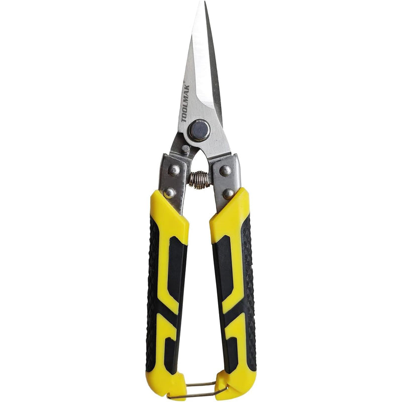 Aviation Tin Snips 8.7 Inch Heavy Duty Industry Scissors Straight Metal Cutter with Comfort Grip and Stainless Steel Blades Multifunction Cutting 8.7in Straight-Blades
