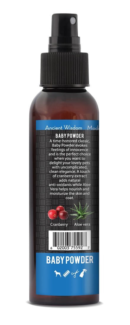 RELIQ Aroma SPA Baby Powder Botanical Mist Cologne for Dogs and Cats. Spray on The Coat After Bath to give Your Dog a Clean & Fresh Smell. Infused with Natural extracts for Calming and comforting. - PawsPlanet Australia