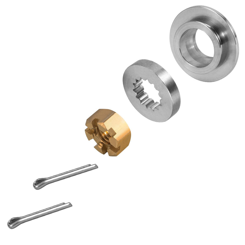 OEM Evinrude Boat Propeller Installation kits Compatible with Evinrude Outboard Engines 15-35HP,14 Spline Tooth,Thrust washer/Aft Spacer/Washer/Nut/Pin