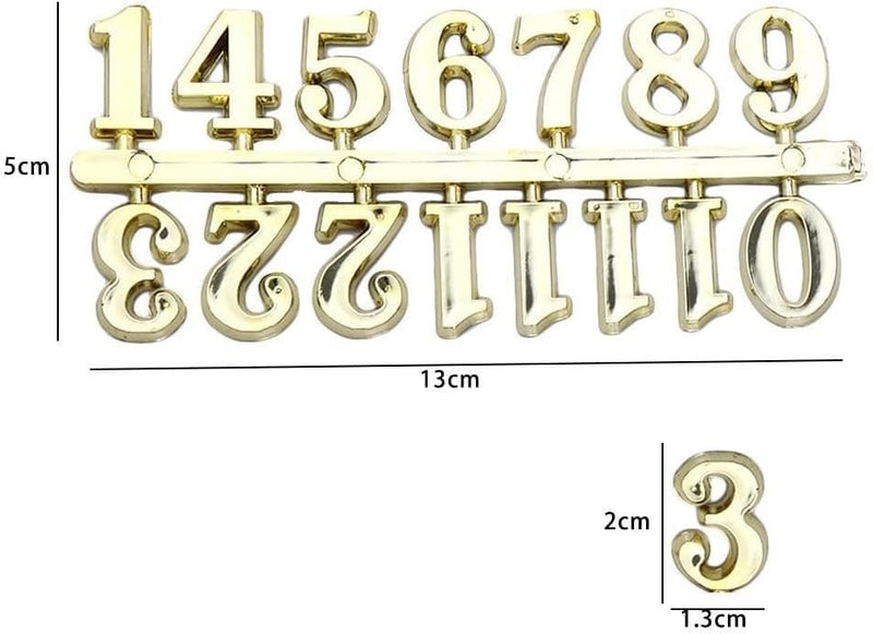 1 Set Black Clock Numerals Kit Clock Parts Digital Clock Numbers Roman Numerals Arabic Number for Replacement Repairing Clock Arabic Numerals Tools Home Improvement - NewNest Australia