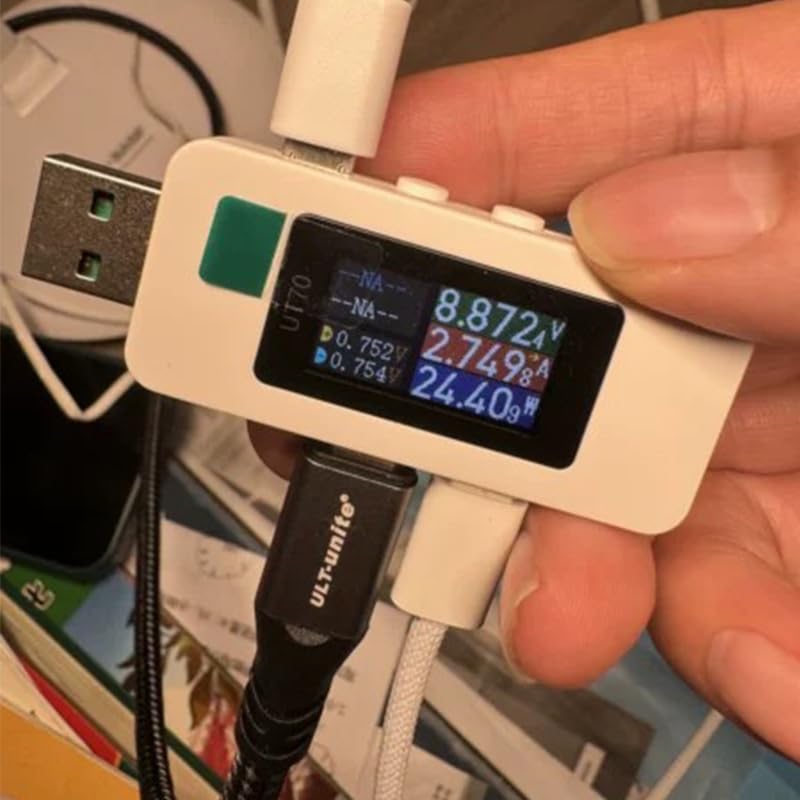 UT70 USB Tester 0-28V 7A USB Digital Voltage Current Power Tester Multimeter, Fast Charge Detection Trigger Capacity Ripple Measurement, PD2.0/PD3.0,QC2.0/QC3.0 ALIENTEK (UT70 USB Tester) UT70 USB Tester