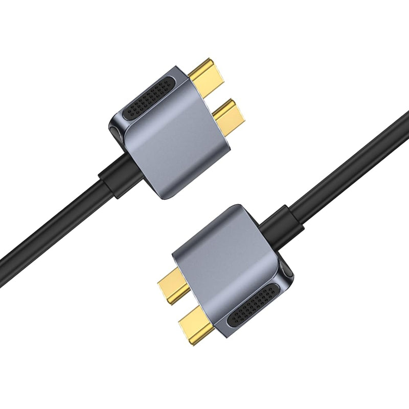 Tobenone Dual USB C Cable Docking Station, Length of the Wire is 70cm (Approximately 27.56 Inches), This Length Includes The Plug