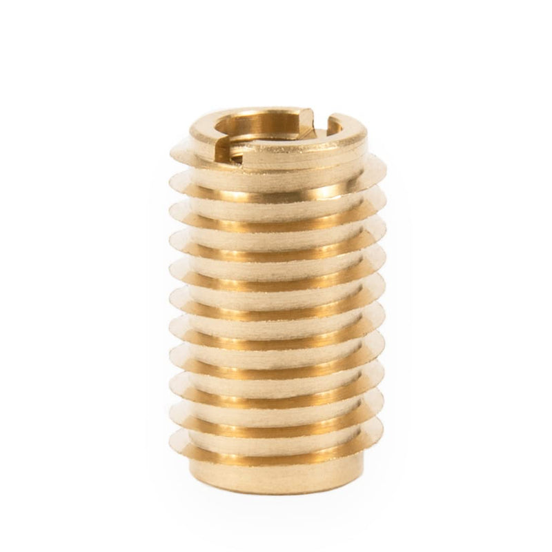 E-Z LOK EZ-400-475 Threaded Inserts for Wood Installation Kit, Brass Thread Inserts, 1/4-20 Internal Threads, 0.75" Length, 8 Inserts, 1 Drill, 1 Installation Tool