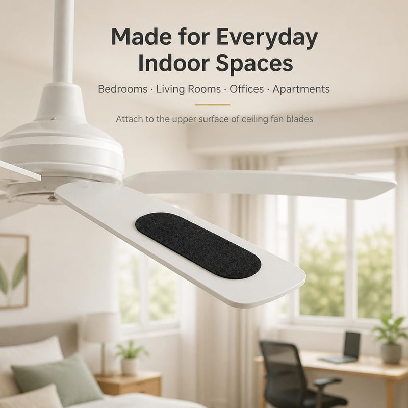 Ceiling Fan Filters for Blades,No-Residue Activated Carbon，5 Pack