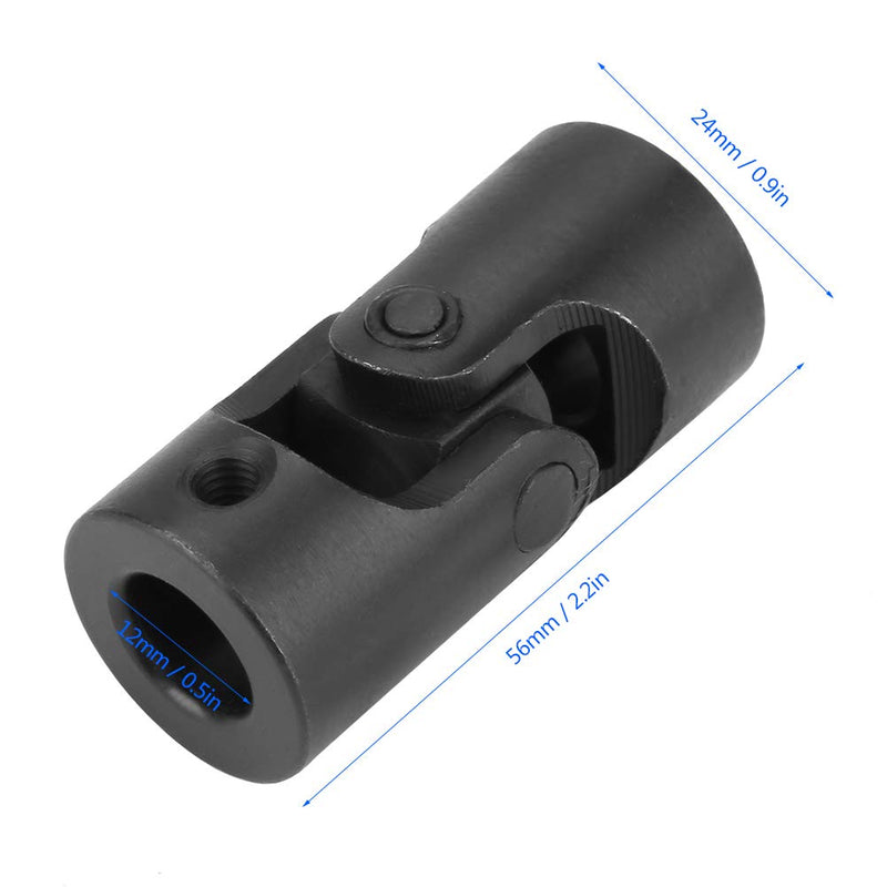 Garosa 2pcs Shaft Joint Universal Joint Shaft Coupling 0.5x0.9x2.2 Inch Rotatable Universal Metal Joint Shaft Coupling Motor Connector U Joint Coupler(2)
