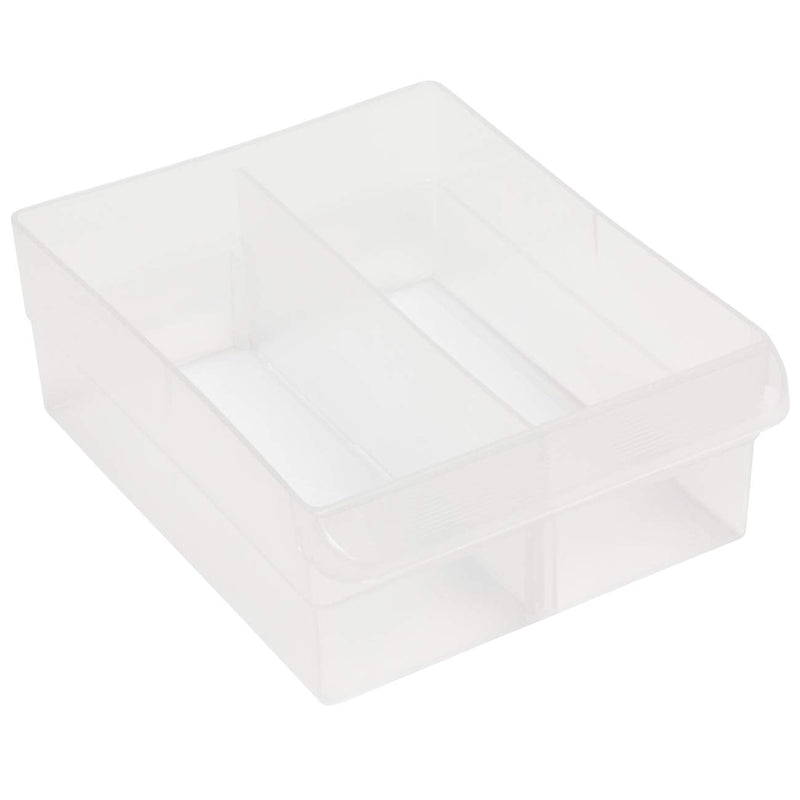 Akro-Mils 10124, 24 Drawer Plastic Parts Storage Hardware and Craft Cabinet, 20-Inch W x 6-Inch D x 16-Inch H, Red & 40717 Length Dividers for Plastic Storage Hardware and Craft Cabinet Large Drawers
