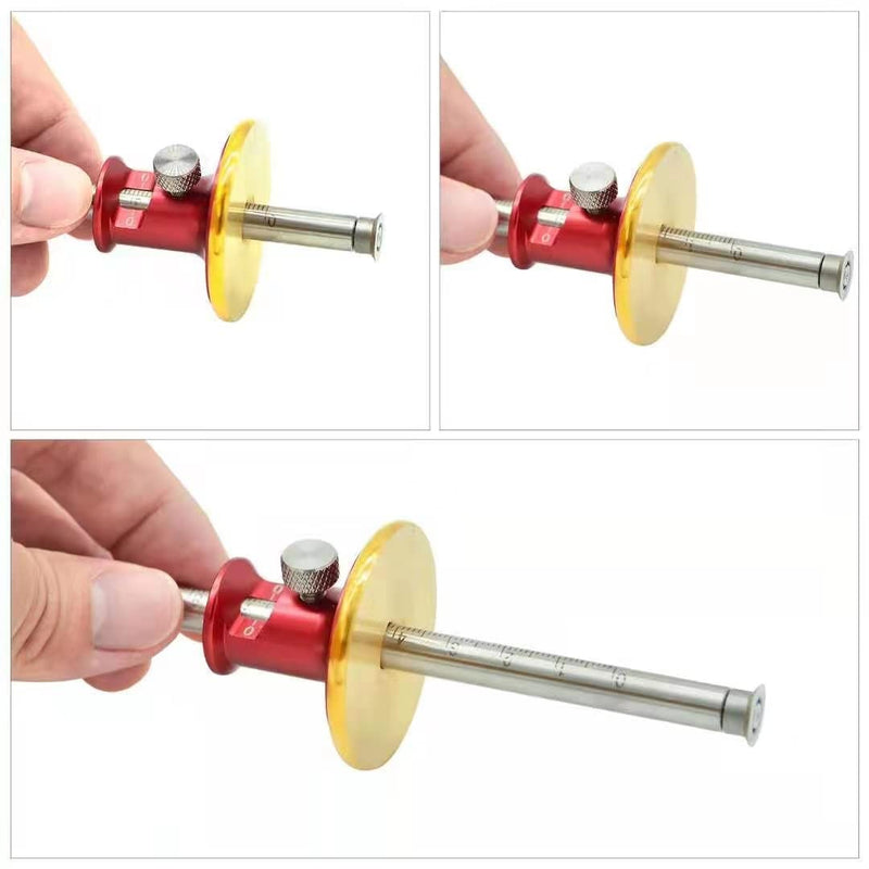YOSELIN Wheel Marking Gauge,2 Wheel Cutter,Orking Gauges,Marking Guide Wood Marking Knife Woodworking Scribing Tools Dovetail Guide Woodworking Marking Tools,Imperial Scales. Red