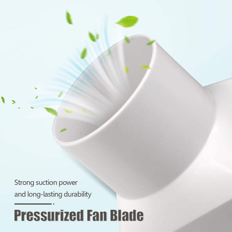 2.5 inch/60mm Inline Booster Duct Fan 14W with Variable Speed Controller Ventilation Cooling Exhaust Fan Low Noise Energy Efficient Blower Can Fan for 3D Printer Bathroom Kitchen (Adjustable Speed) Adjustable Speed