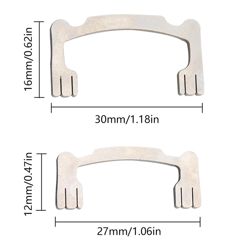 Dental Resin Polishing Strips Holder Stainless Steel Metal Holder for High/Low Crown Interproximal Restorative Polishing Teeth Polishing Tools