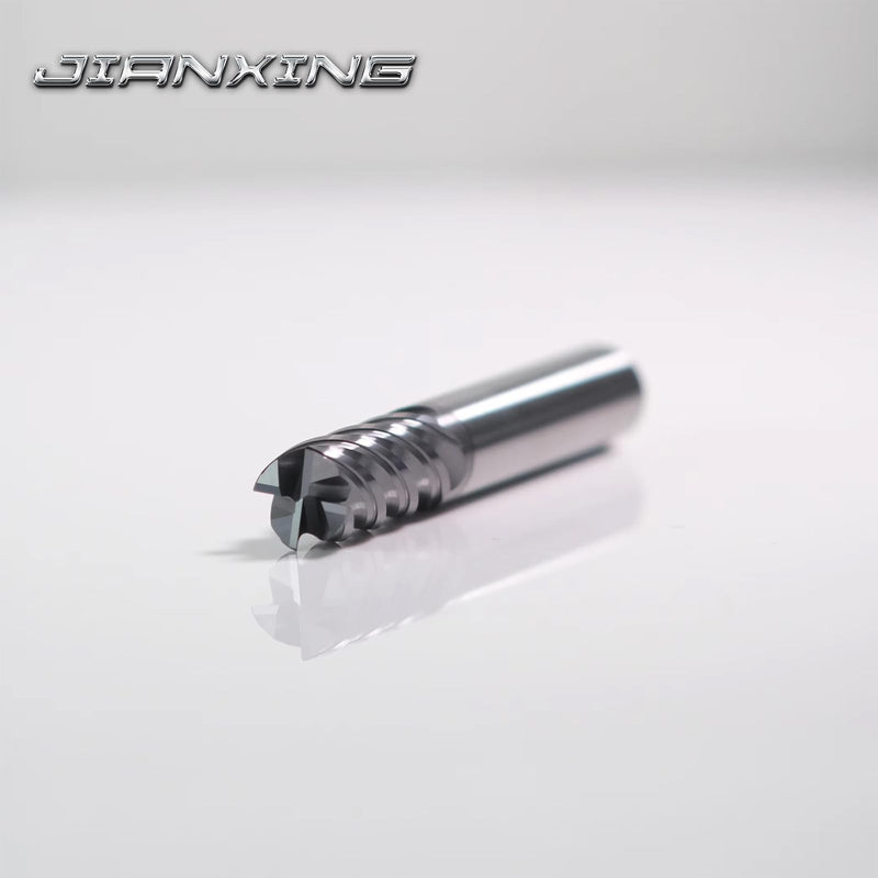 4mm 4-Flute Carbide Square End Mill for Stainless Steel & Titanium Alloy (TC4/TC7), AP Coating, Variable Helix, High-Performance Milling Cutter(3-Pack) 4mm 3