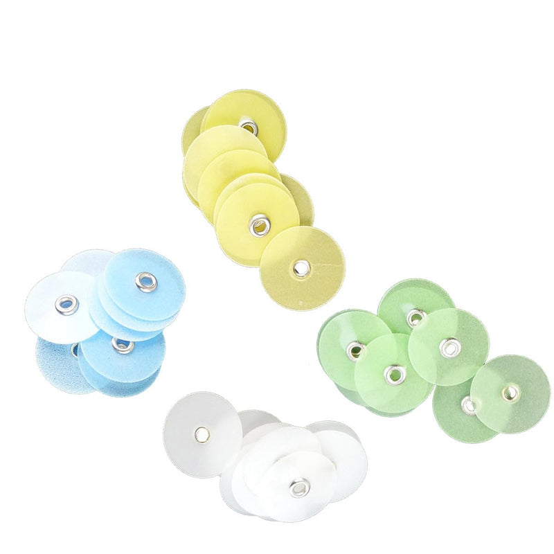 Dental Composite Finishing Polishing Disc 40Pcs Metal Connector Polishing Kit (12MM) 12MM