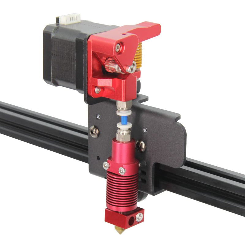 CR-10S Pro V2 Direct Drive Upgrade Kit Aluminum Plate with Dual Gear Extruder Kit with Motor Easy Print TPU Flexible Filament Only for CR-10S Pro V2 (Aluminum Plate+Dual Extruder+Motor Kit) Aluminum Plate+Dual Extruder+Motor Kit