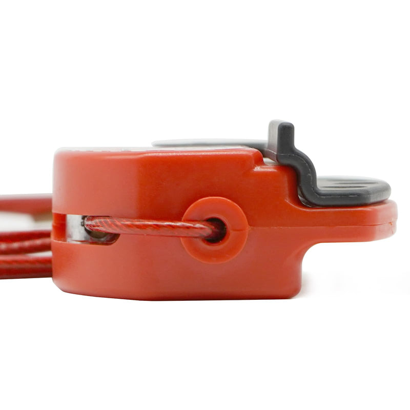 2 Pack Lockout Tagout Cable Lock,7.9ft Adjustable Cable Lock,Steel Cable Lock with Vinyl Coating,Loto Cable for Lock Out Tag Out,OSHA Compliant 2 Pack