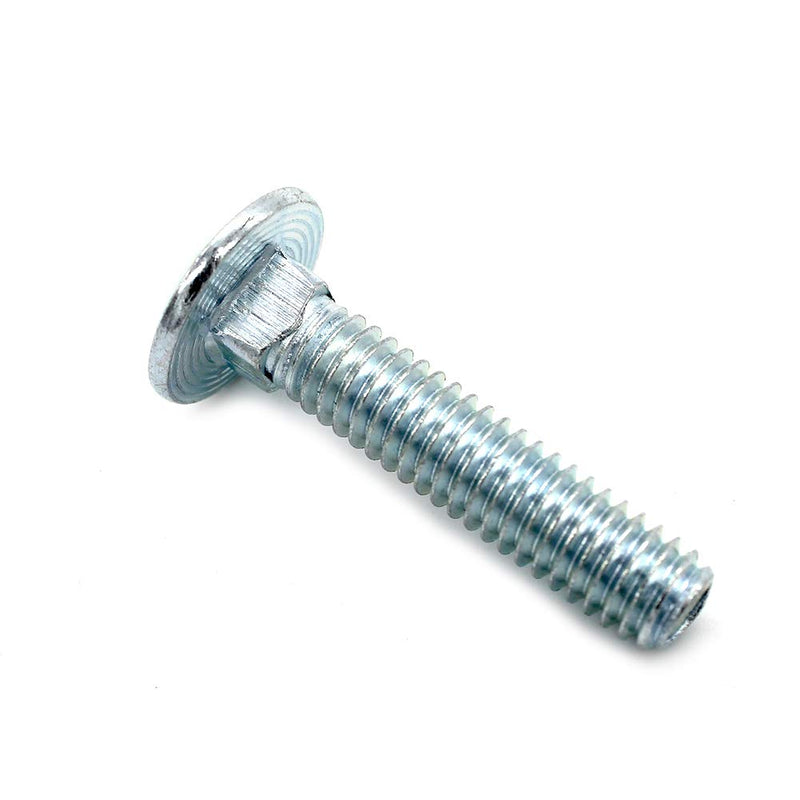 (10 pc) 1/4-20 x 3 Long Square-Neck Carriage Bolts Set w/Nuts & Washers,Zinc-Plated,Carbon Steel Grade 2,by Fullerkreg (10 pc)1/4x3"