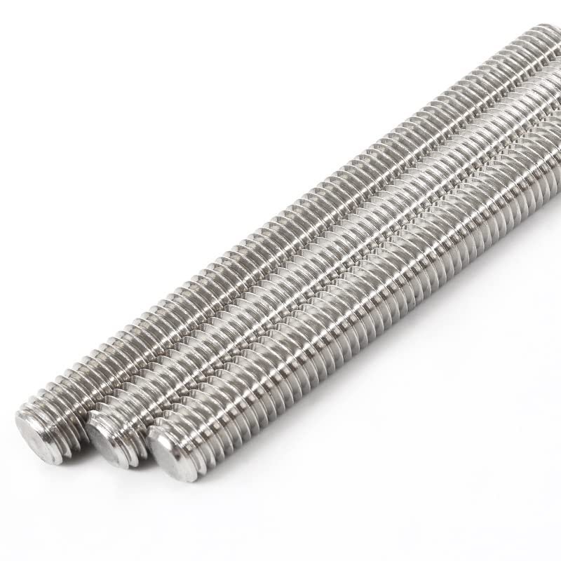 Beduan 304 Stainless Steel Long Threaded Screw, M6-1.0 Thread Pitch, Fully Threaded Rod, Right Hand Threads, 250 mm Length (Pack of 2) M6*1.0(pack of 2)