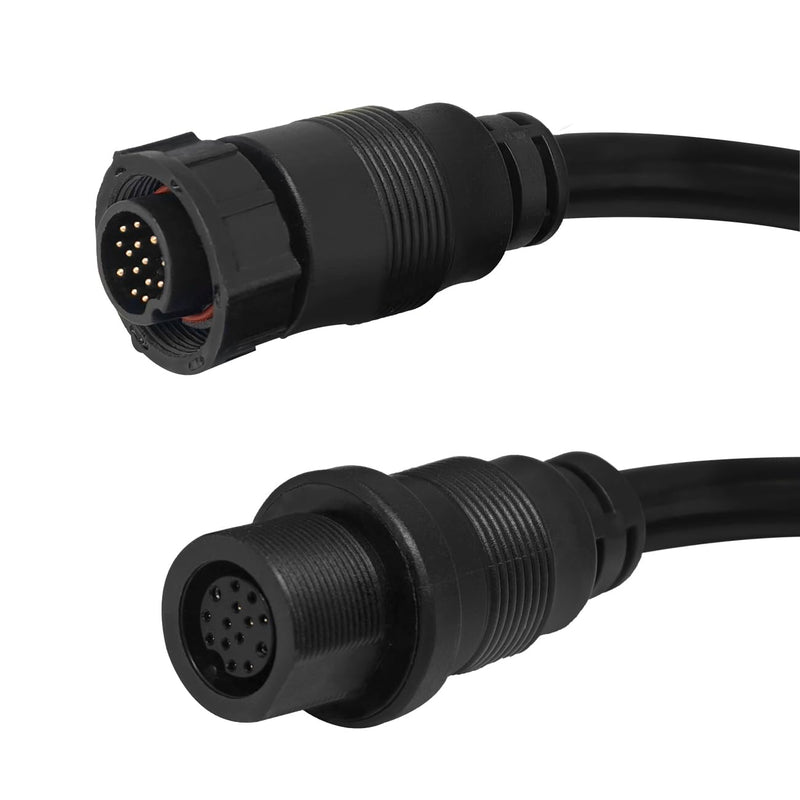 720106-1 Transducer Extension Cable 10Ft 14Pin Fit for Humminbird EC M3 14W10, Compatible with APEX, SOLIX and Onix Series Fish Finder and Built-in MEGA Imaging