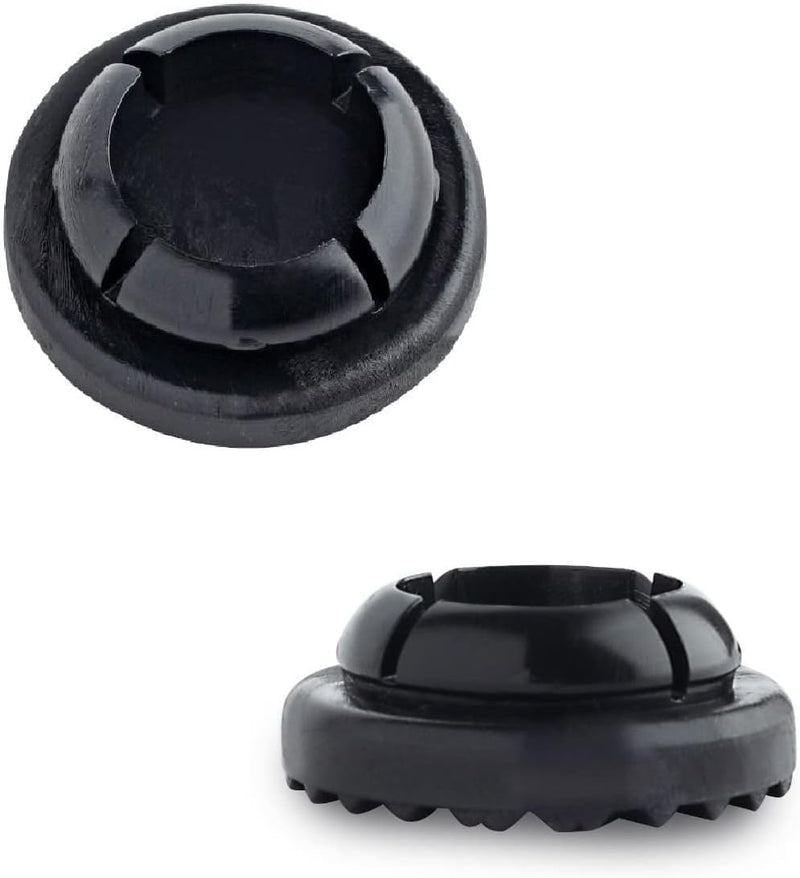 1" Specialty Wrought Iron Patio Furniture Feet Glides, Plastic Chair Leg Caps for Specialty Chairs, Floor Protectors, Pack of 16, Black