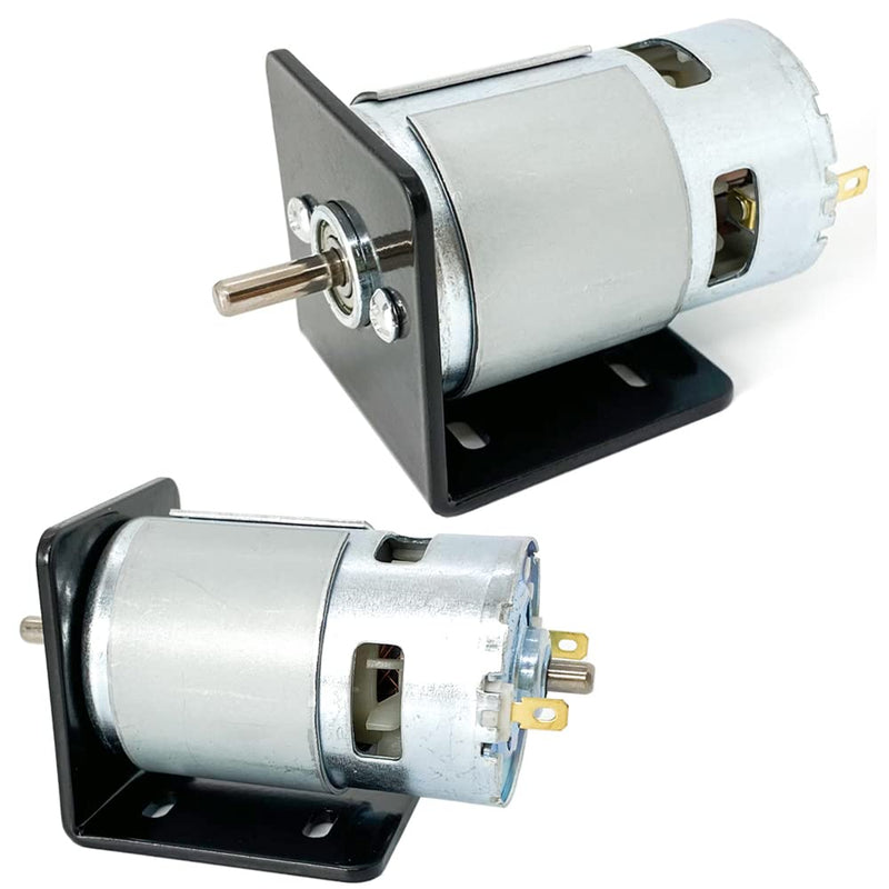 DC 775 Motor 12V-24V 6000-12000RPM 775 Electric Motor Double Ball Bearing High Torque Large Power Low Noise DC Motor with Bracket DIY for Mini Angle Grinder Table Saw Drill Electrical Tools
