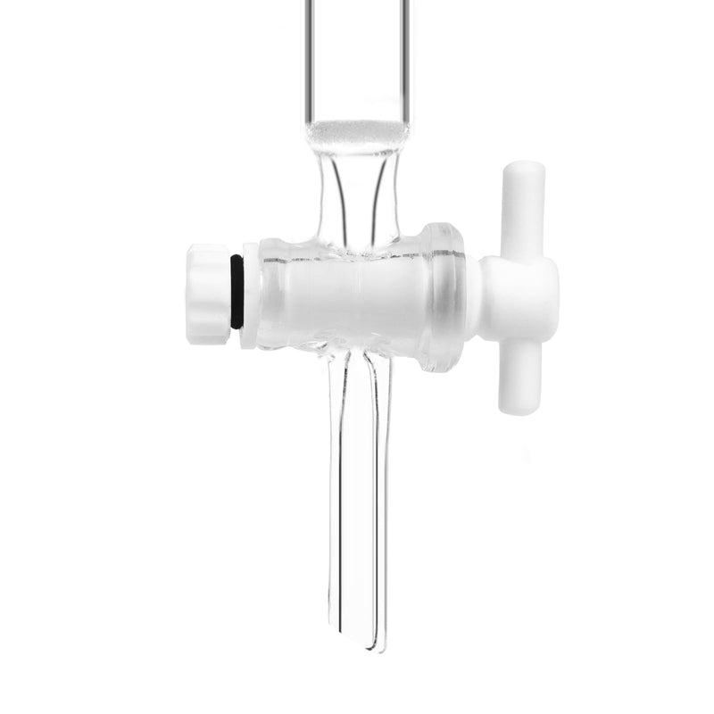 stonylab Borosilicate Glass Chromatography Column with G2 Sand Plate, 13 mm Inner Diameter, 457 mm Effective Length, 24/40 Joint