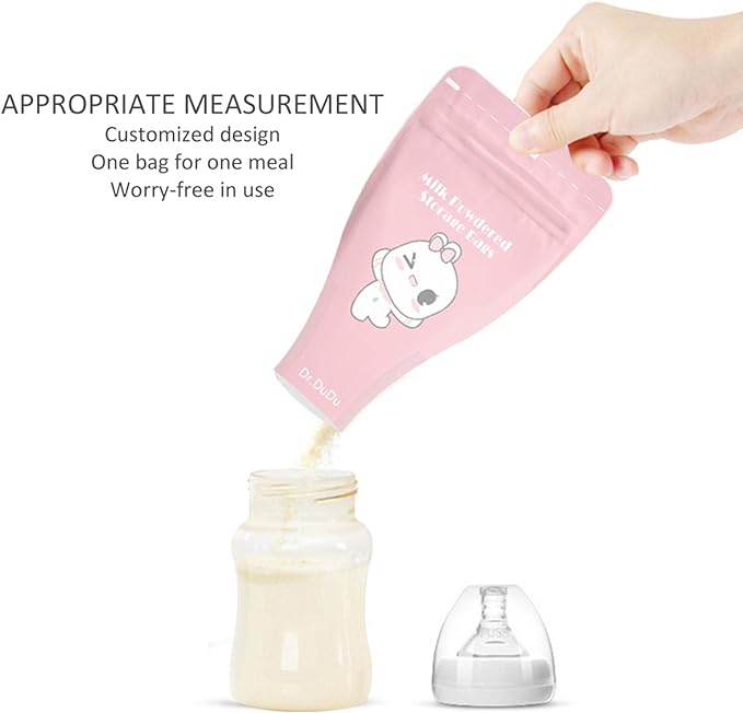 Carrie-ful Milk Powder Bag, Milk Powder Storage Bag, Portable, Milk Powder Storage Pack, Pack of 36, Safe, Non-Toxic, Sterilized, Hygienic, Safe, Leak Proof, Powder Storage Bag - NewNest Australia