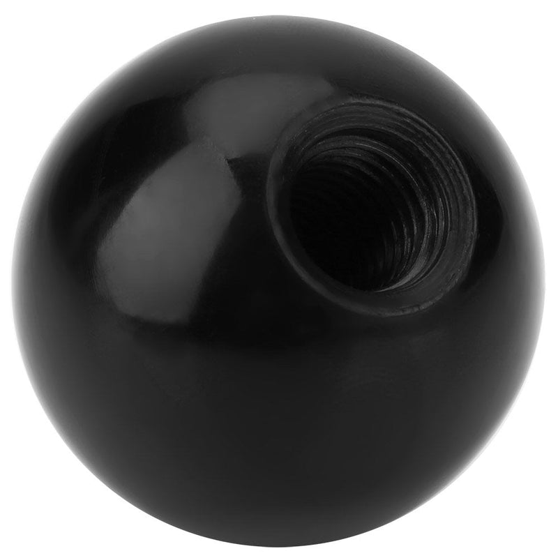 GOTOTOP Ball Lever Knob, 6Pcs Black Plastic Insulation Threaded 40mm Diameter Round Handle Ball Knob for Game for Machine Tools