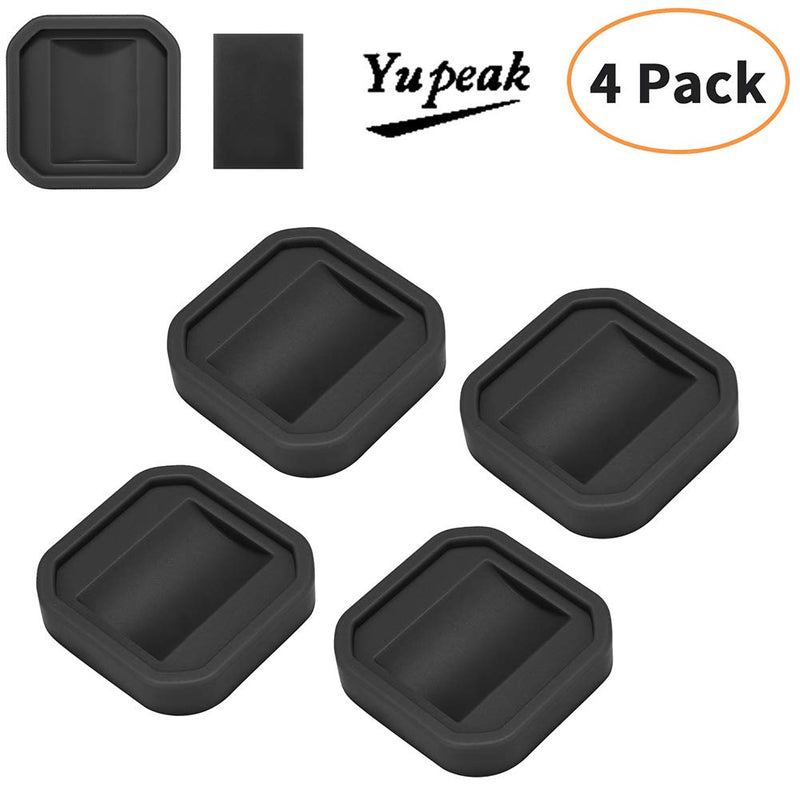 Furniture Wheel Caster Cups/Floor Protectors, Silicone Non-Slip Caster Cups is Deal for Furniture Small Wheels/Furniture Leg and Prevents Scratches 1.75x1.75(4PACK(Black) 1.75''x1.75'' 4pack(black)