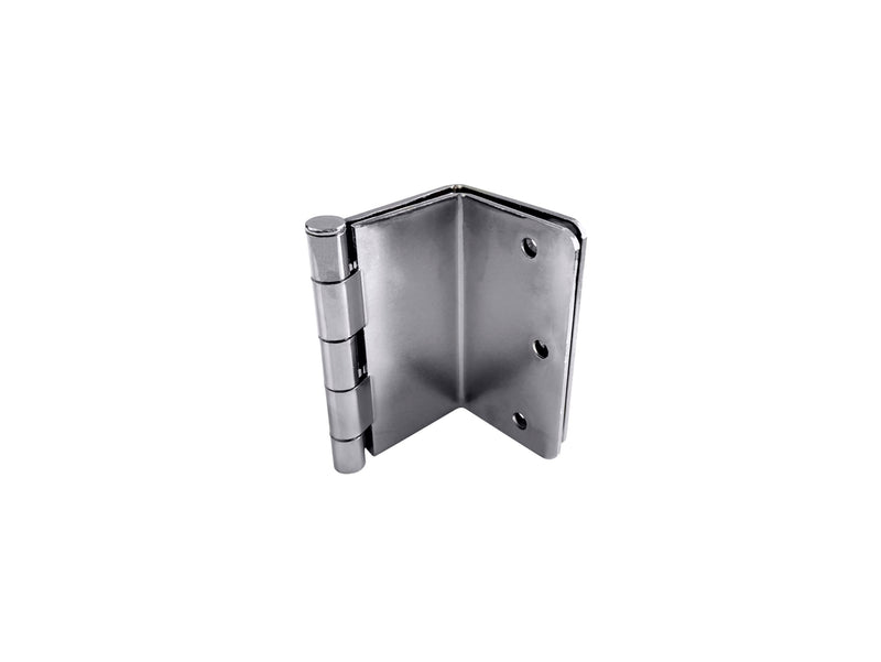 QCAA Heavy Duty 3.5" Swing Clear Offset Door Hinge Loose Pin, 1/4" Radius, Expandable Door Hinge, Nickel, Made in Taiwan, 6 Pack 1/4" Radius-Nickel
