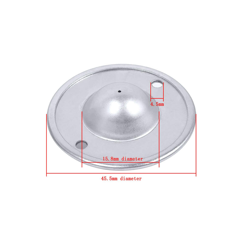 Roller Ball Transfer Bearing Caster - 5/8 Inch 2 Hole Flange Mounted Ball transfer Unit,360 Universal Rotation Roller for Transmission Equipment Conveyor,264 Lbs Total Load Capacity,Carbon Steel,12pcs CY16B 12